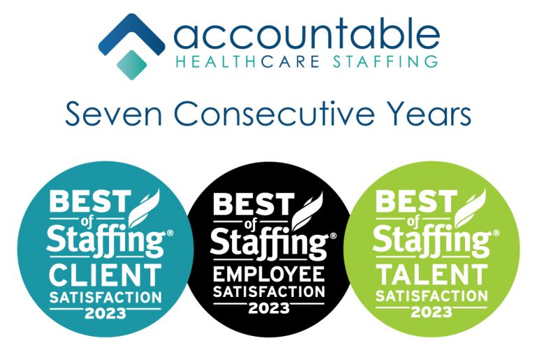 ACCOUNTABLE HEALTHCARE STAFFING WINS CLEARLYRATED’S 2023 BEST OF